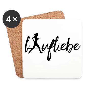 Laufliebe Ladies - Untersetzer (4er-Set) - Weiß - Vorne