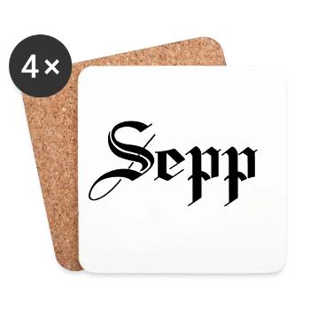 Sepp - Untersetzer (4er-Set) - Weiß - Vorne