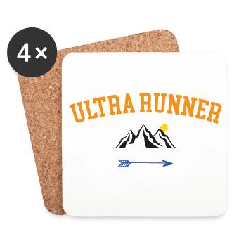 Ultra Runner - Dessous de verre (lot de 4) - blanc - Devant