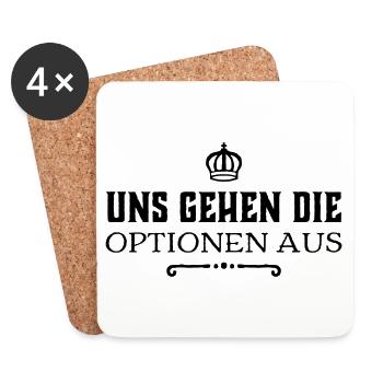 was können wir noch machen - Untersetzer (4er-Set) - Weiß - Vorne