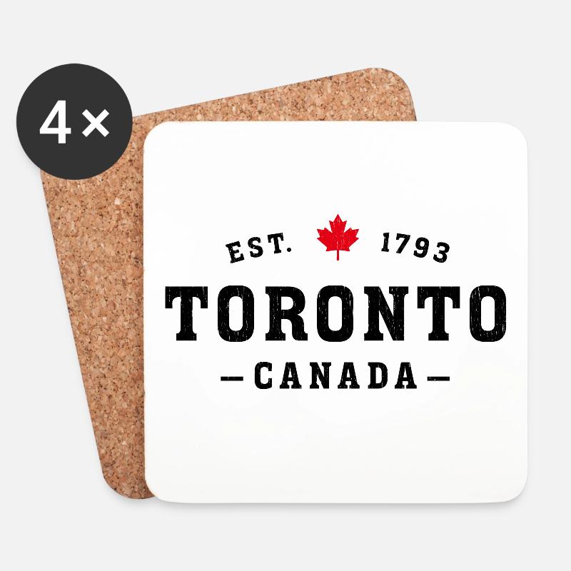 Toronto Canada - Untersetzer (4er-Set) - Weiß