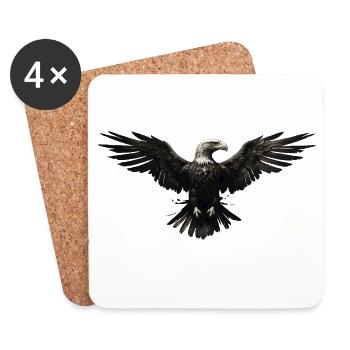 Eagle - Coasters (set of 4) - white - Front