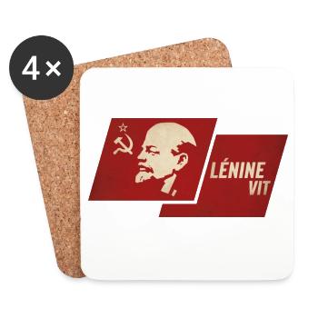Lenin sah Flagge - Untersetzer (4er-Set) - Weiß - Vorne