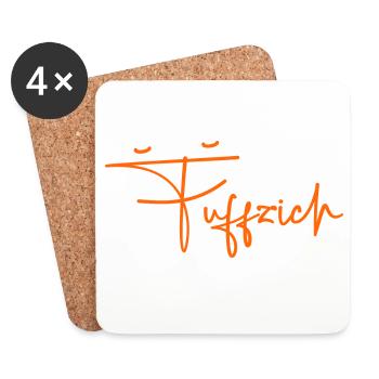 Fuffzich 50. Geburtstag Geschenk Geschenkidee 1976 - Untersetzer (4er-Set) - Weiß - Vorne