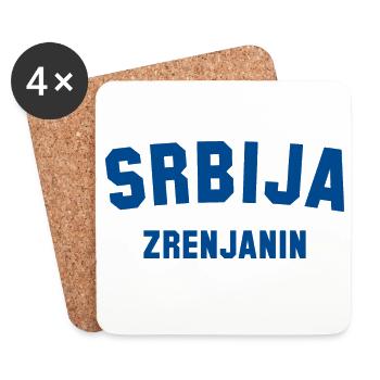 ZRENJANIN Serbia Serbien - Untersetzer (4er-Set) - Weiß - Vorne