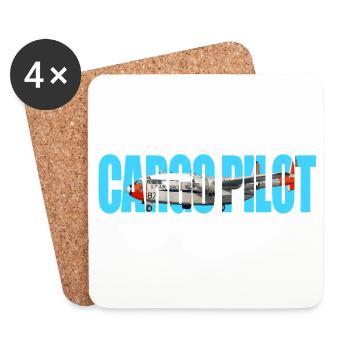 Cargo pilot C-119 - Untersetzer (4er-Set) - Weiß - Vorne