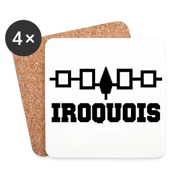 The Iroquois Hiawatha Belt - Coasters (set of 4) - white - Front