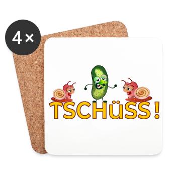 ABSCHIED JOBWECHSEL SCHNECKEN - Untersetzer (4er-Set) - Weiß - Vorne