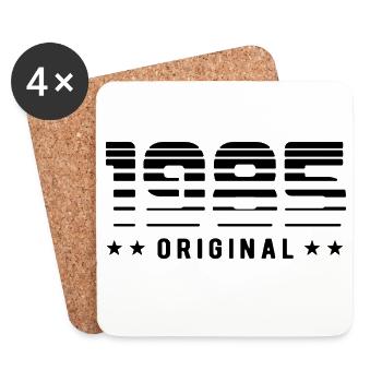 Original 1985 Édition Limitée - Anniversaire - Dessous de verre (lot de 4) - blanc - Devant