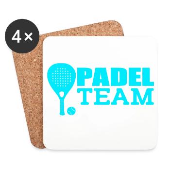 Padel - Dessous de verre (lot de 4) - blanc - Devant