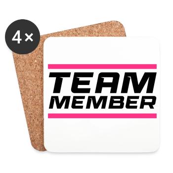 Team Member - Coasters (set of 4) - white - Front