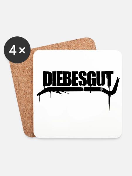 GRAFFITI  - Untersetzer (4er-Set) - Weiß