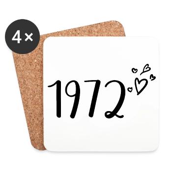 1972 - Coasters (set of 4) - white - Front