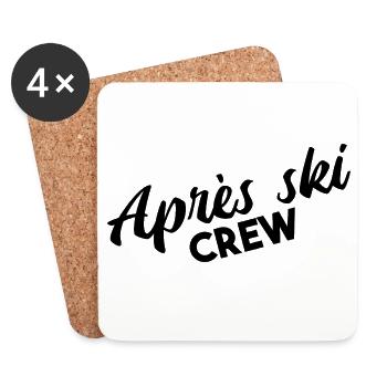 Apres Ski Crew Party Vibes - Untersetzer (4er-Set) - Weiß - Vorne