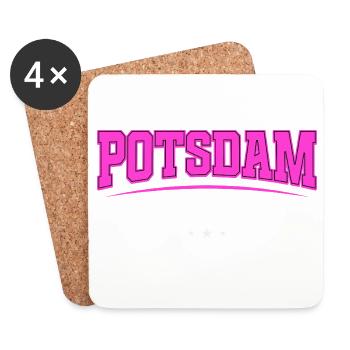 Potsdam Germany Urban College Style - Coasters (set of 4) - white - Front