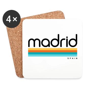 Madrid - Espagne - Espagne - Espagne - Dessous de verre (lot de 4) - blanc - Devant