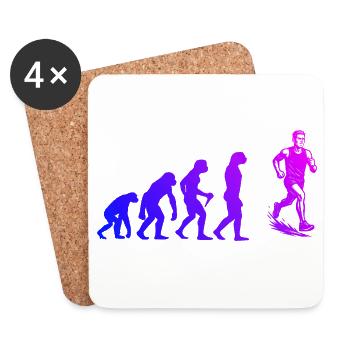 Running perfect for any race - Coasters (set of 4) - white - Front