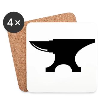 Anvil - Coasters (set of 4) - white - Front