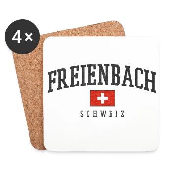 Freienbach Switzerland Emblem - Coasters (set of 4) - white - Front