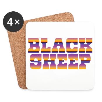 black sheep - Coasters (set of 4) - white - Front