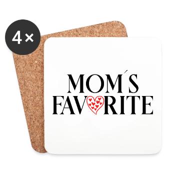 Favorite child - Coasters (set of 4) - white - Front
