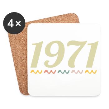 1971 - Coasters (set of 4) - white - Front