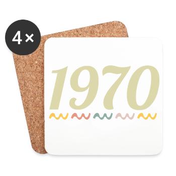 1970 - Coasters (set of 4) - white - Front