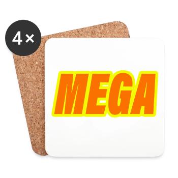 méga - Dessous de verre (lot de 4) - blanc - Devant