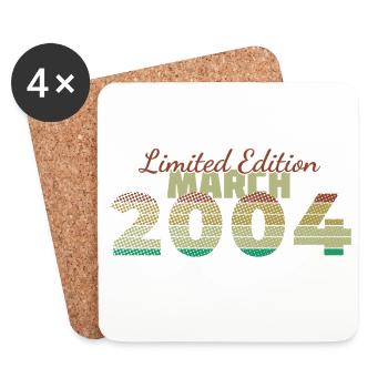 22nd Birthday Limited Edition (SCR) 03/2004 - Coasters (set of 4) - white - Front
