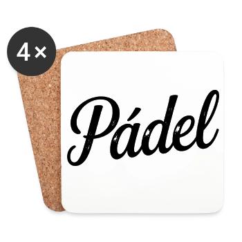 Padel amusant Je ne peux pas j'ai Padel Padelist - Dessous de verre (lot de 4) - blanc - Devant