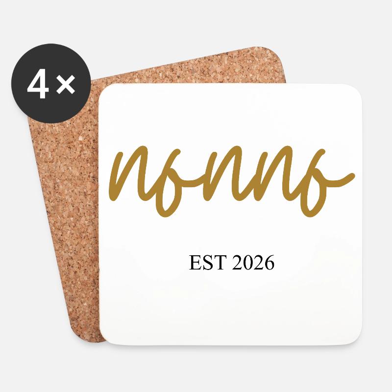 nonno est 2026 - Untersetzer (4er-Set) - Weiß