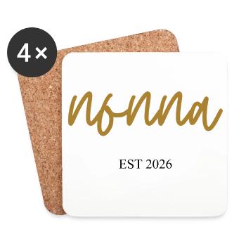 nonna est 2026 - Untersetzer (4er-Set) - Weiß - Vorne