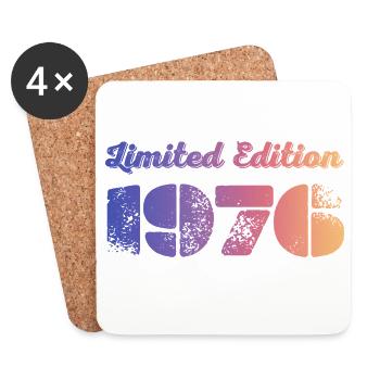 Vintage 1976 - Untersetzer (4er-Set) - Weiß - Vorne