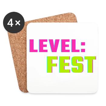 Chemise Level Fest – Festival du Printemps Style Fest - Dessous de verre (lot de 4) - blanc - Devant