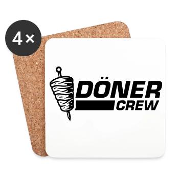 Döner Crew - Untersetzer (4er-Set) - Weiß - Vorne