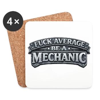 Proud Mechanic – Passion & Skill - Coasters (set of 4) - white - Front