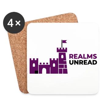 Burg Schloss Realms Unread - Untersetzer (4er-Set) - Weiß - Vorne