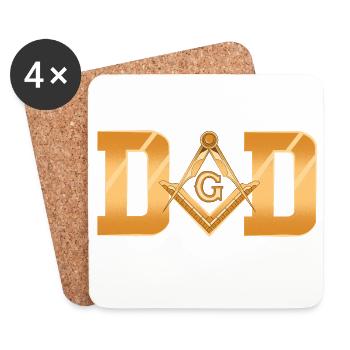 Illuminati Freemasons - Coasters (set of 4) - white - Front