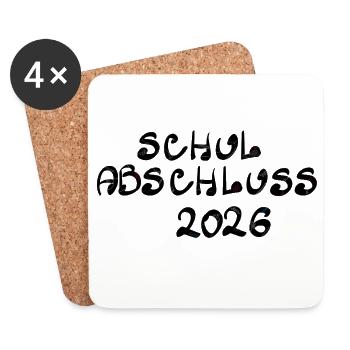 Graduation 2026 - Coasters (set of 4) - white - Front