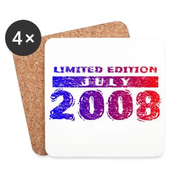 18e anniversaire Édition Limitée 07/2008 - Dessous de verre (lot de 4) - blanc - Devant