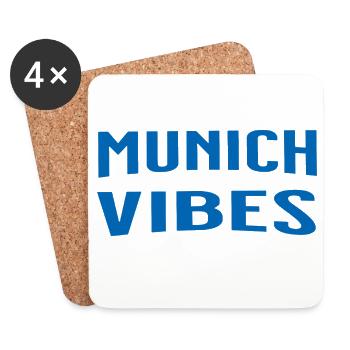 Munich Vibes - Coasters (set of 4) - white - Front