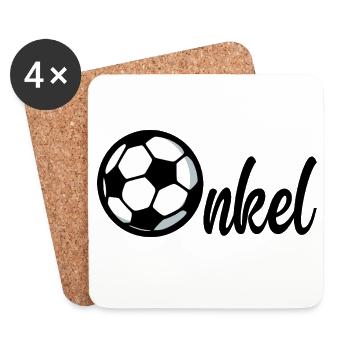 Fußball Bruder Onkel - Untersetzer (4er-Set) - Weiß - Vorne