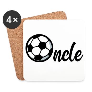 Uncle Football - Coasters (set of 4) - white - Front