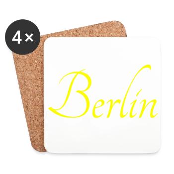 I love Berlin - Untersetzer (4er-Set) - Weiß - Vorne