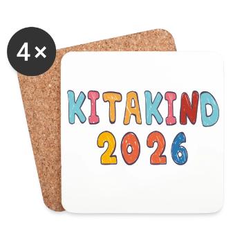 Kita Kind 2026 - Coasters (set of 4) - white - Front