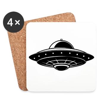 UFO - Coasters (set of 4) - white - Front