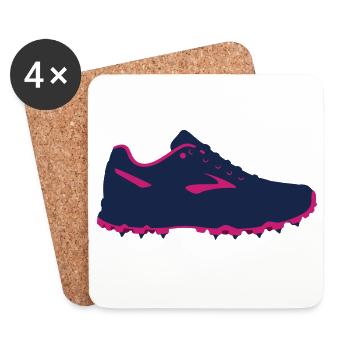 Golf Shoe Sport Graphic - Coasters (set of 4) - white - Front