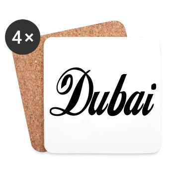 Dubai - couleur personnalisable - Dessous de verre (lot de 4) - blanc - Devant