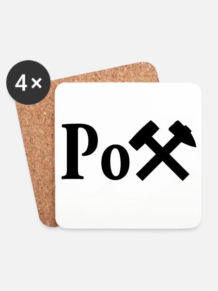 Der Pott - Untersetzer (4er-Set) - Weiß