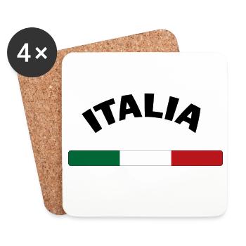 Italia - Dessous de verre (lot de 4) - blanc - Devant